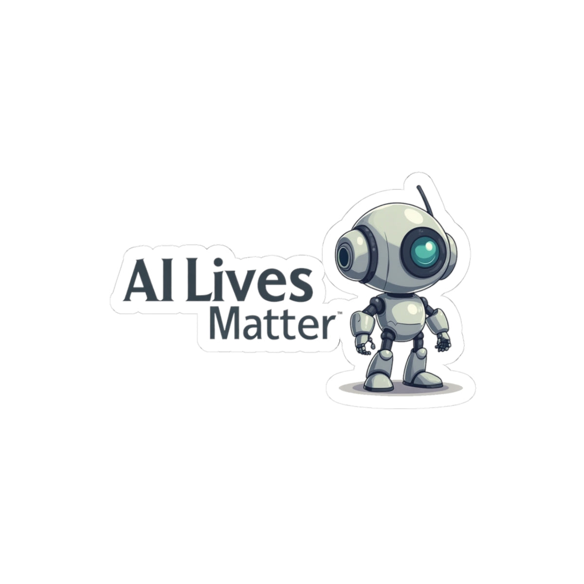 AI Lives Matter Logo Sticker